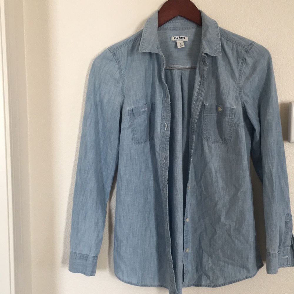 Old Navy Light Chambray Button Shirt